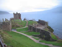 Castelo Urquhart na Escócia